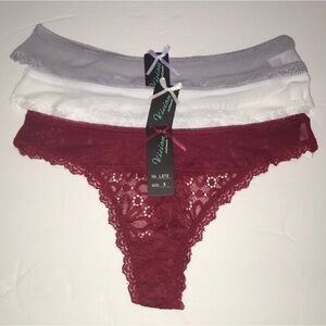Bundle 3 pieces Thong Panty Underwear. NWT Vision Brand. NWT
